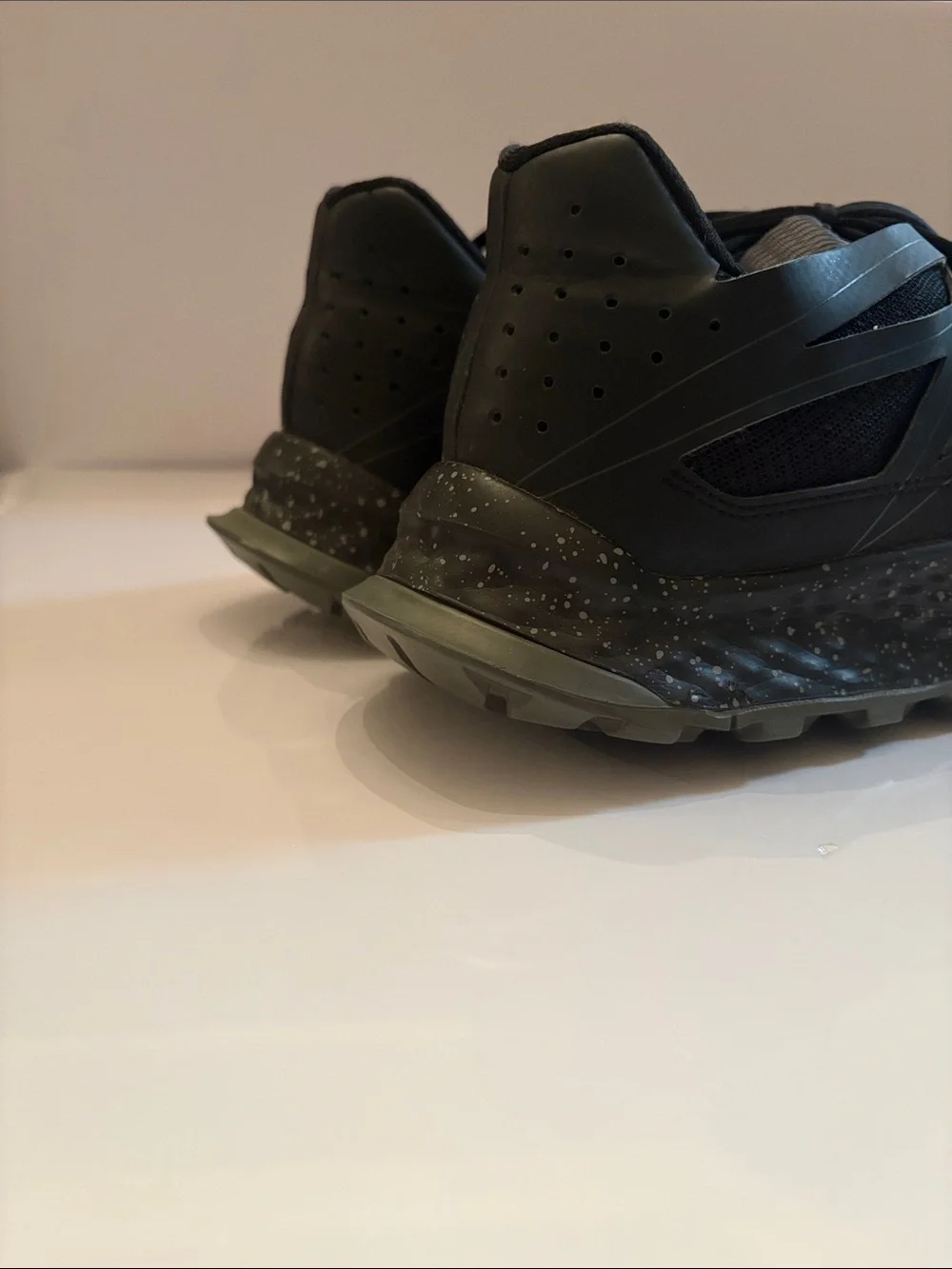 adidas Black and Gray Trail Sneakers with Large Logo